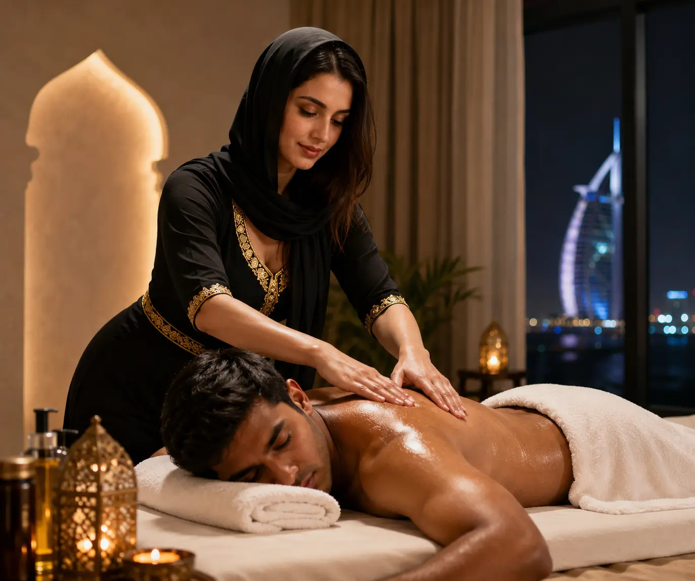 body massage in veloura spa