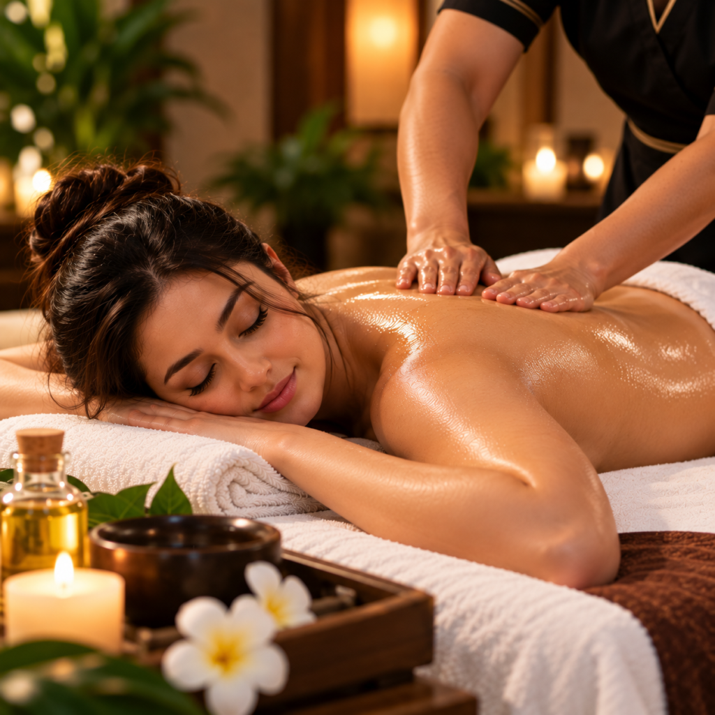 full body massage at veloura spa